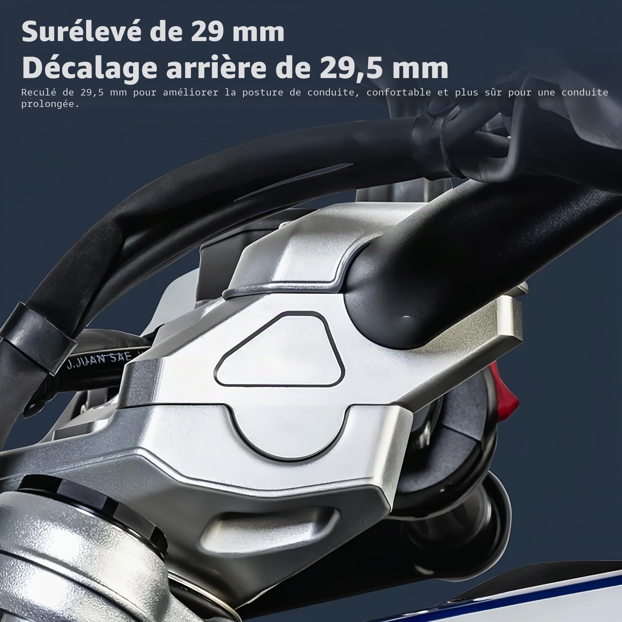 Moto Guidon Montage Riser Guidon Riser Pince Pour BMW R1300GS Adventure 2023 2024 2025