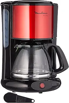 FG360D11 Cafetera de goteo, 1000 W, 1.25 L, color negro y rojo