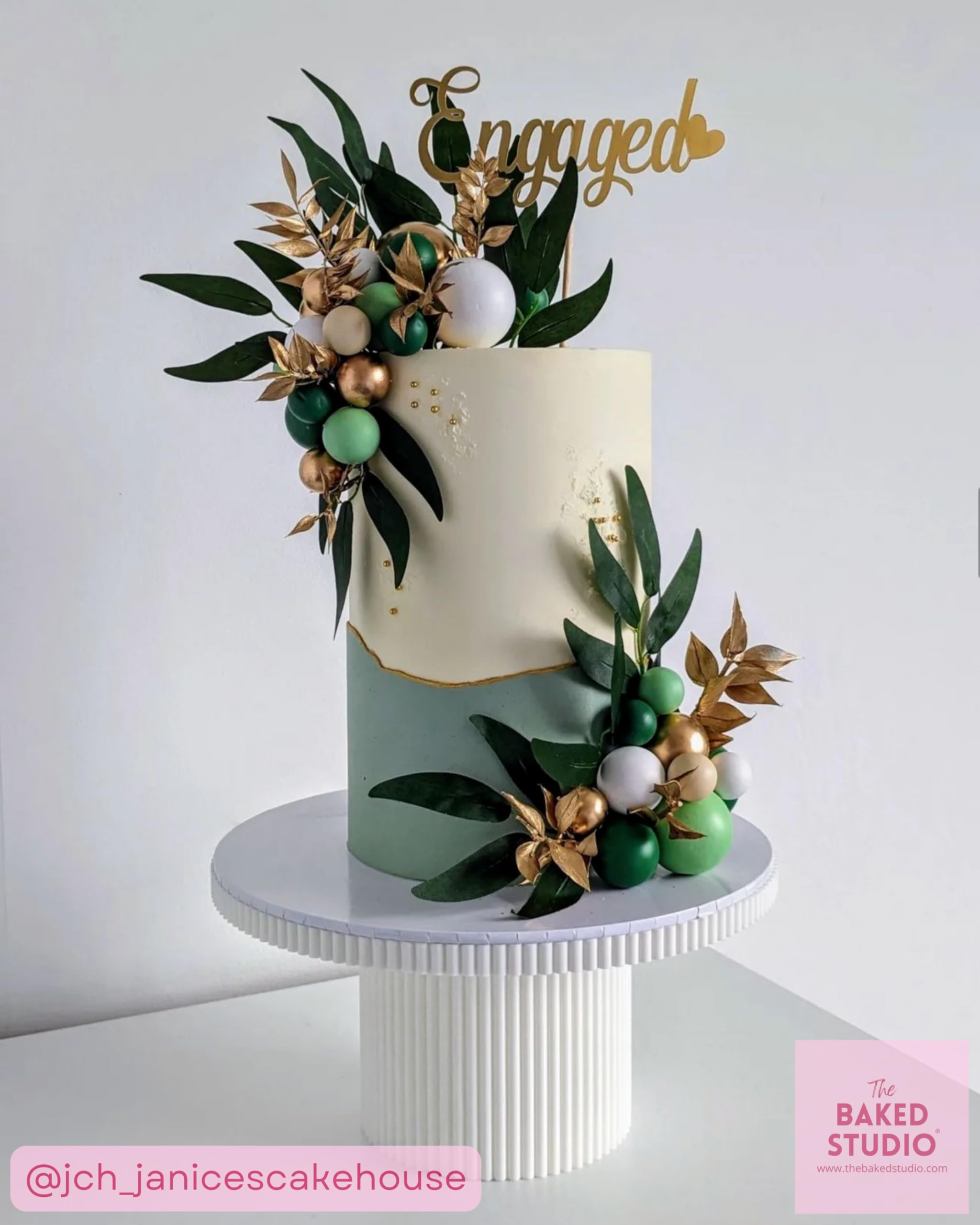 The Baked Studio - Original Dried Flower Ruscus Set For Cake & Cupcake Decorating & Others Crafts (Gold), 1 Box - Image 4