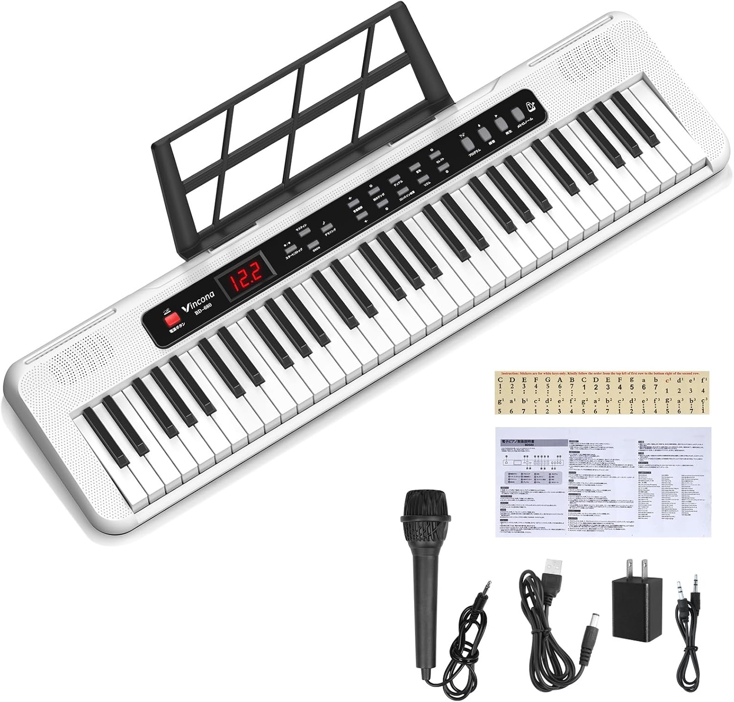 電子ピアノ 電子キーボード 61鍵盤 キ