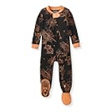 baby-boys Sleeper Pjs, 100% Organic Cotton, One-piece Footie, Zip Up Jumpsuit, Snug Fit Pajamas
