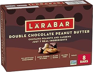 Larabar Double Chocolate Peanut Butter, Gluten Free Vegan Bars, 8 ct