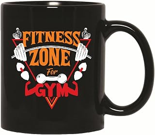 Gift for Fitness Lovers Gym Bodybuilding Enthusiasts 11oz 15oz Black Coffee Mug
