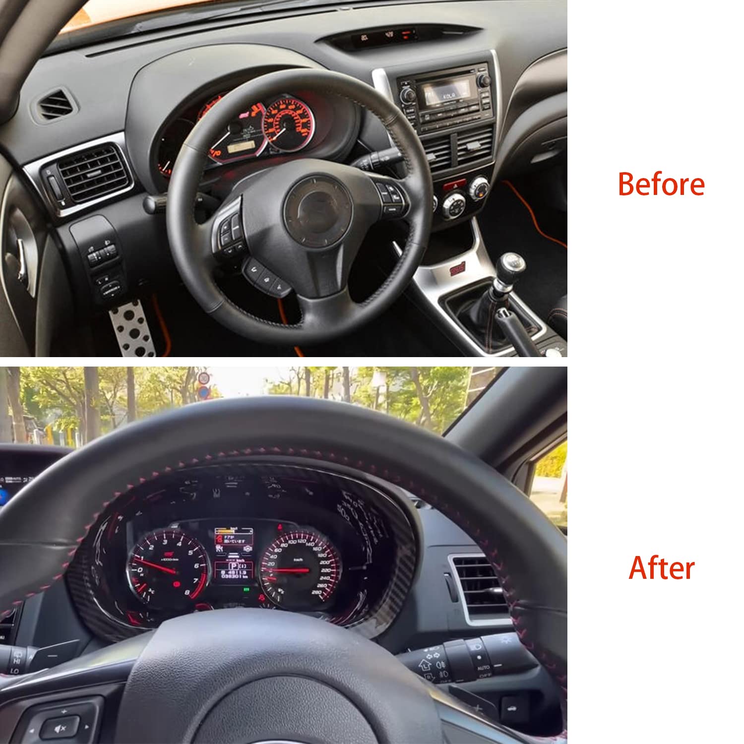 Carbon Look Innenraum Rahmen Für Subaru WRX STI 2016-2019 - Lenkrad & Konsole