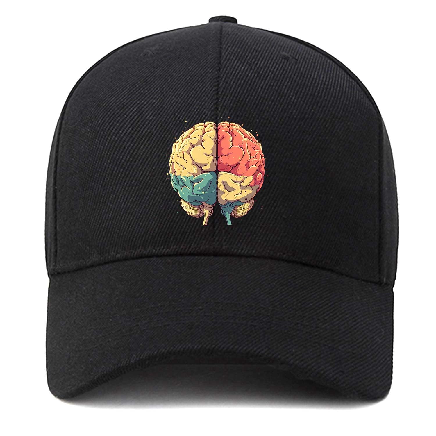 EDGMM Colorful Brain Baseball Cap Adjustable Dad Hat Unstructured Cotton Hat