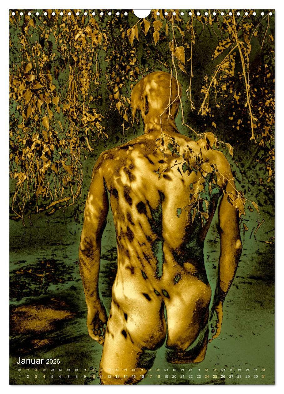 DUNKELGOLD AM SEE (Wandkalender 2026 DIN A3 hoch), CALVENDO Monatskalender: Für ein Jahr voller Wasserlust - 12 Bilder zum eintauchen.