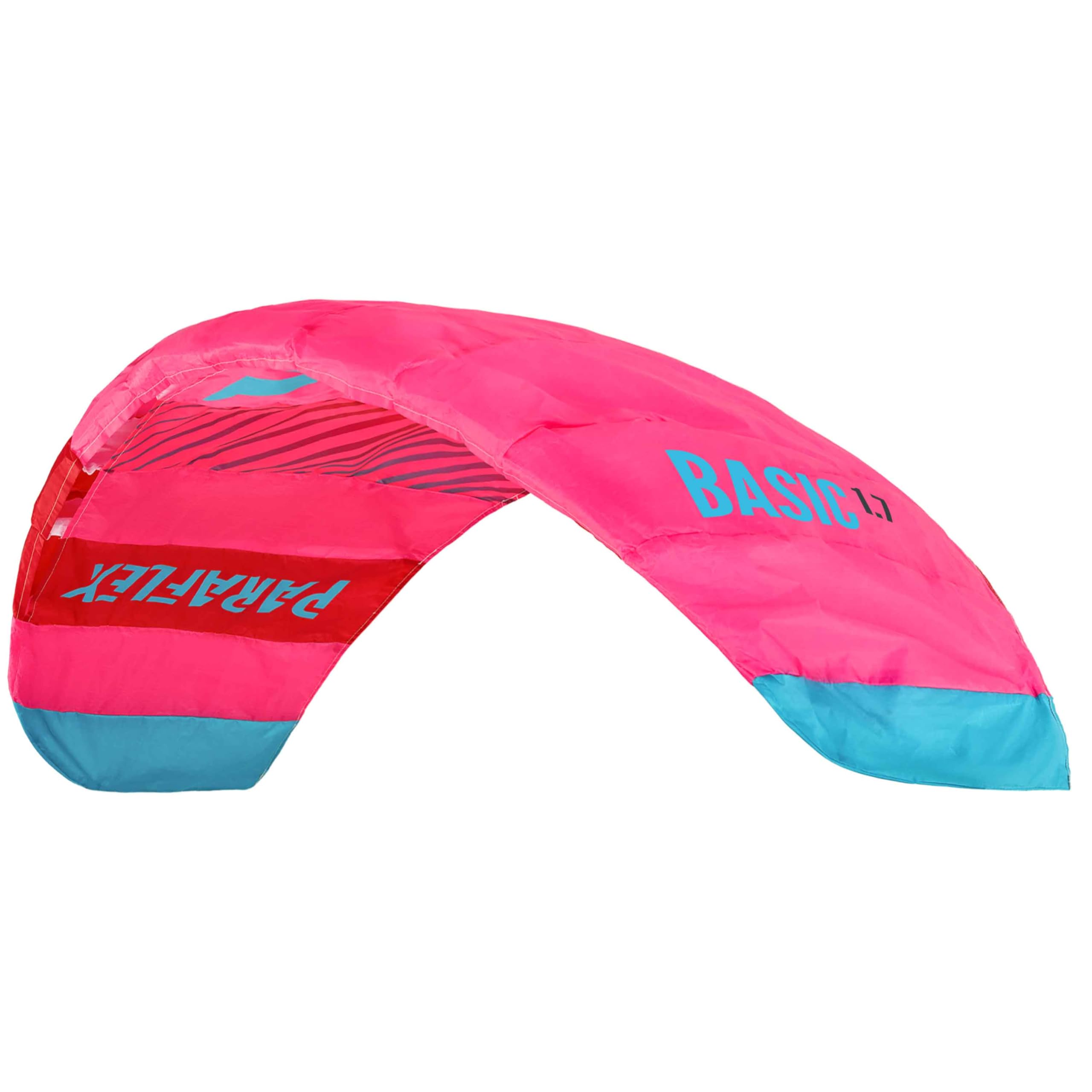 Wolkenstürmer Paraflex Basic 1.7 Aquilone pilotabile, poliestere Ripstop 70D, rosa, 170 cm, da 14 anni, 2 righe 45 kg