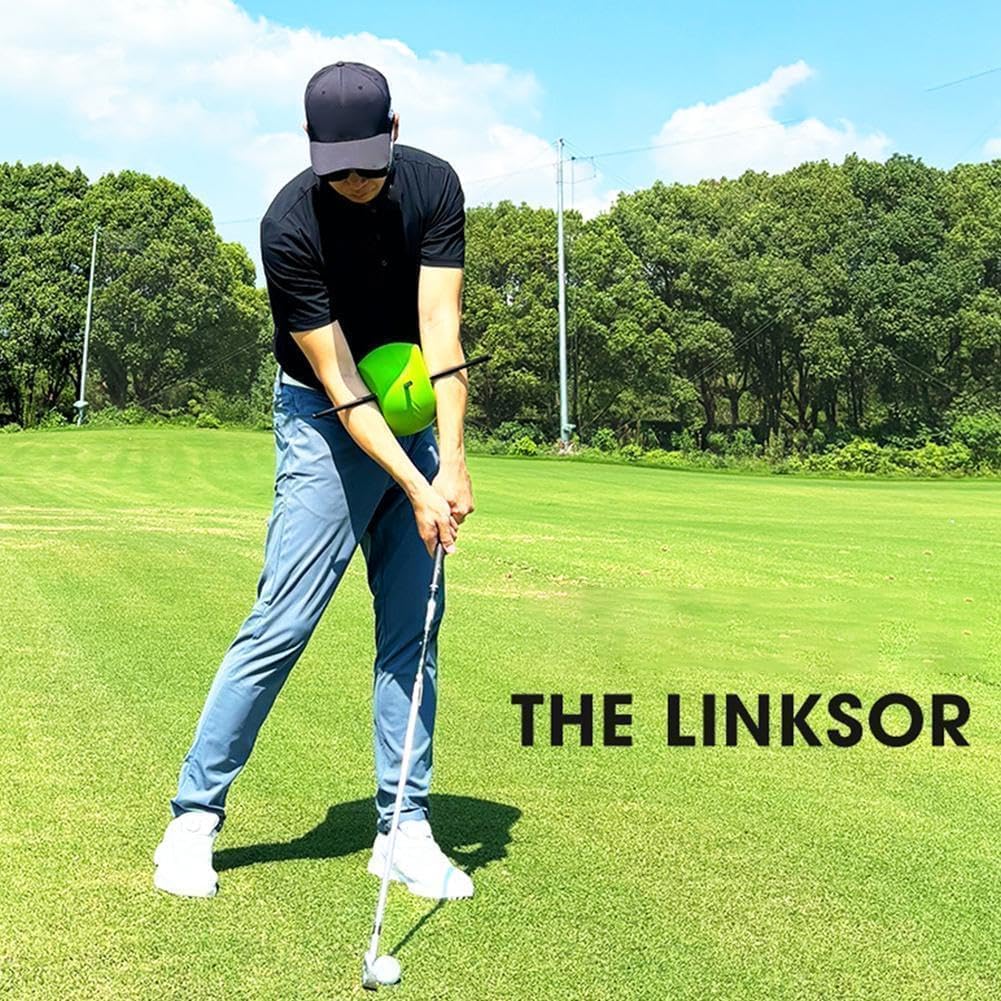 HoldOneLight Entrenador de Swing de Golf Portátil, Ayuda para Corrección de Postura y Movimiento, Incluye Cuerda de Transporte, Ideal para Principiantes