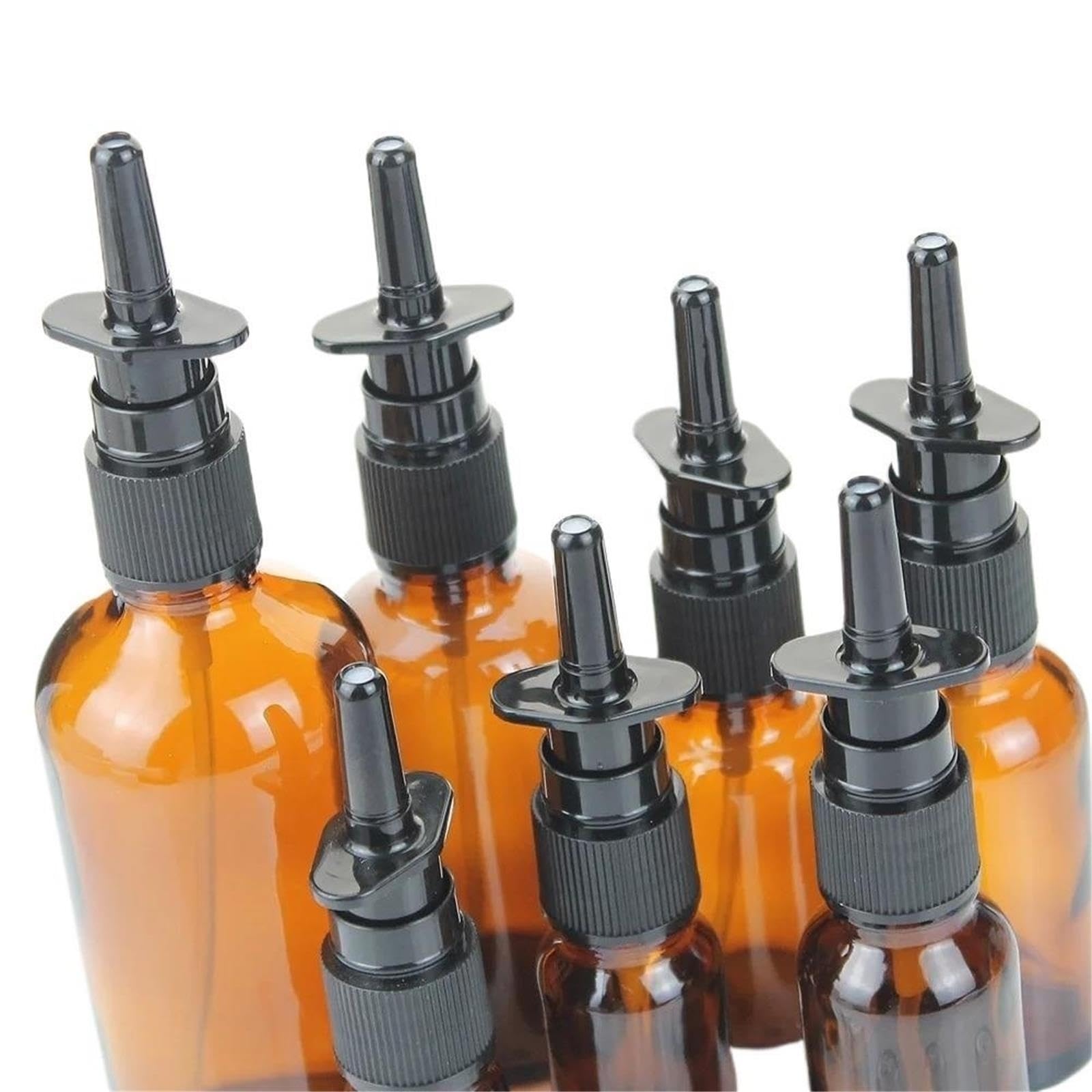 Bottiglia Spray Nasale Bottiglie vuote in vetro ambrato da 10/20/30 pezzi