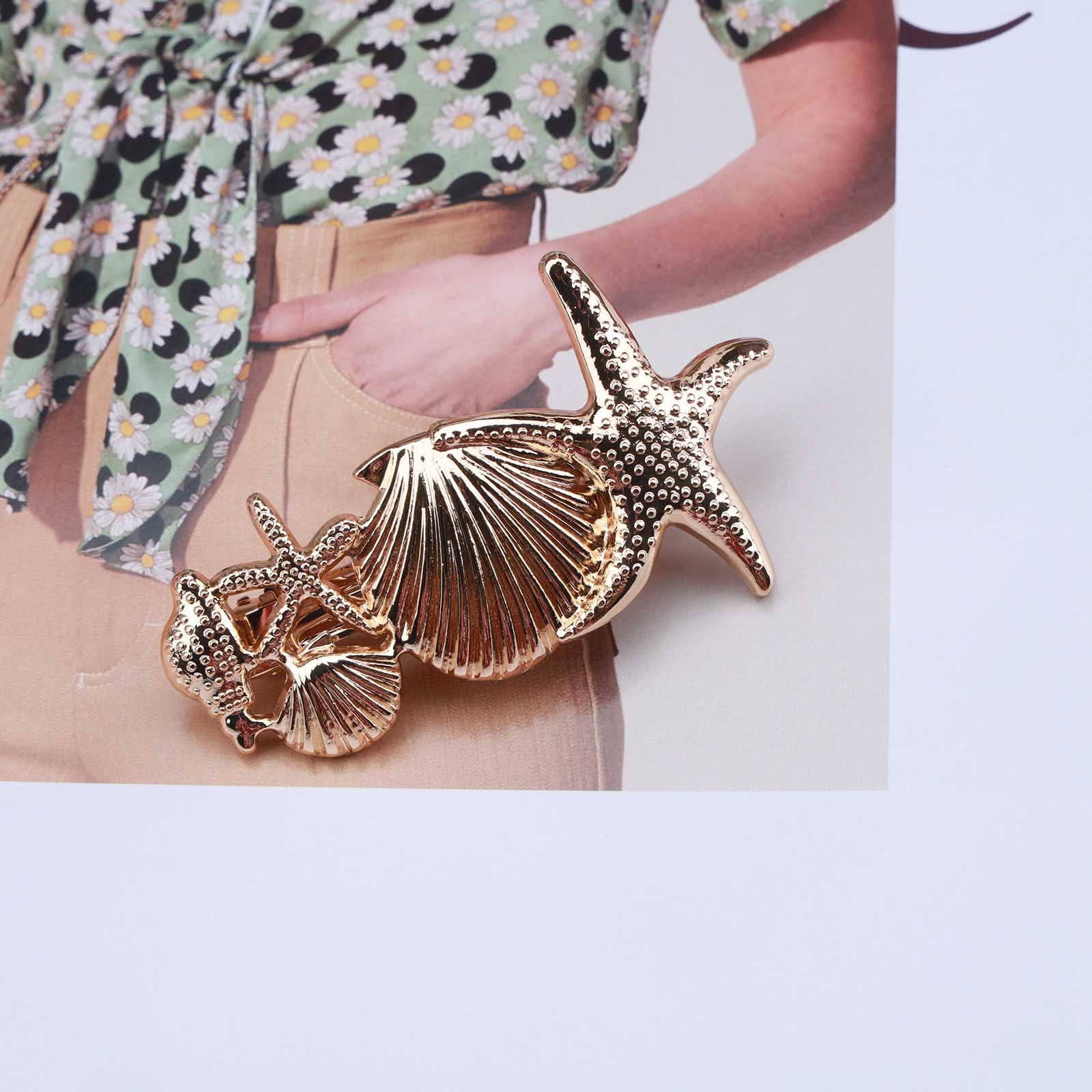 5?CASA B | Starfish Barette 2pc Set Amazon.com: Cohasset Gifts Beach Décor | #302LB5 | 2 Piece  main image 4