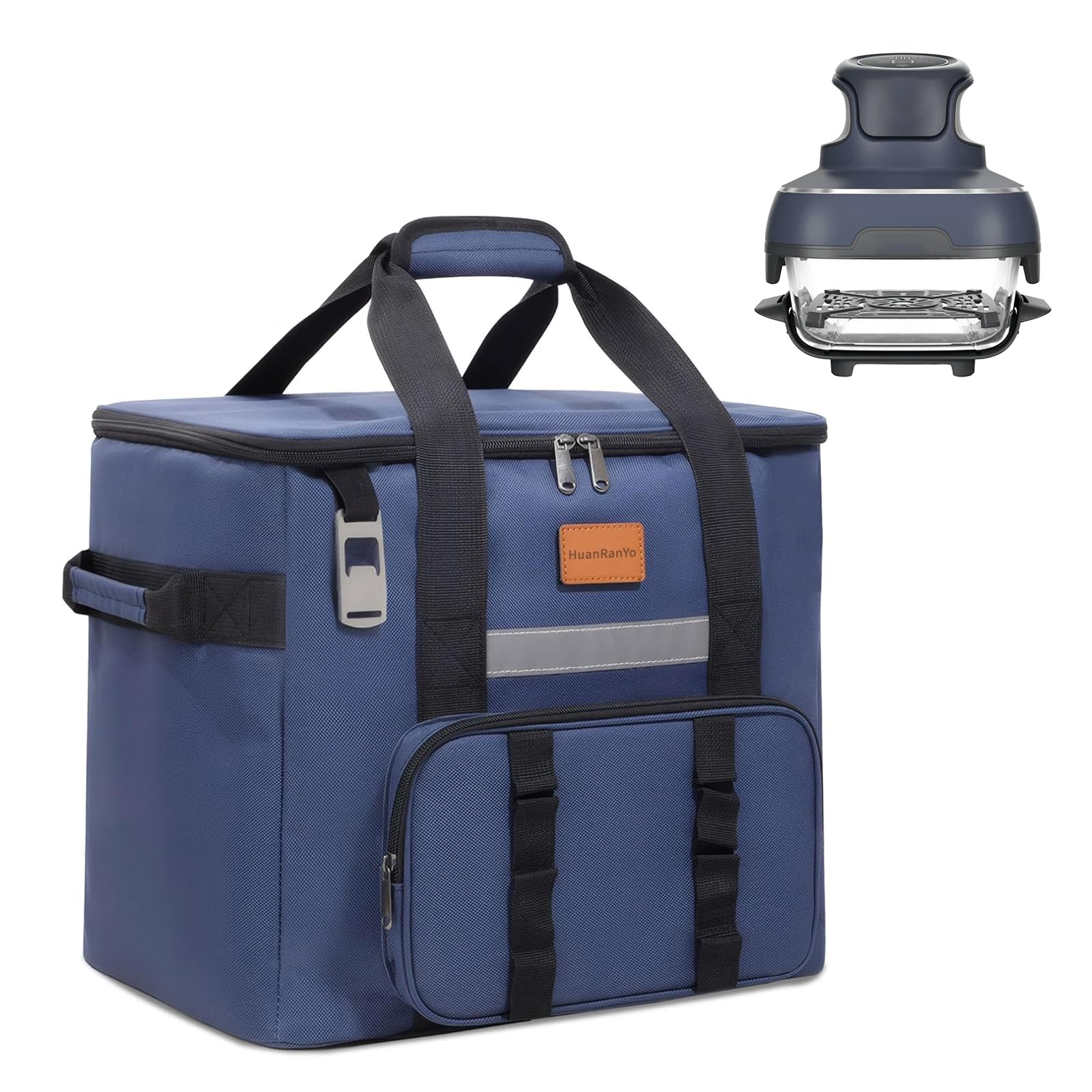 Portable Insulated Camping Bag for Ninja Crispi FN101 Air Fryer, Leakproof and Waterproof, Collapsible Design, Perfect for Outdoor Activities like Camping, Picnics and Travel