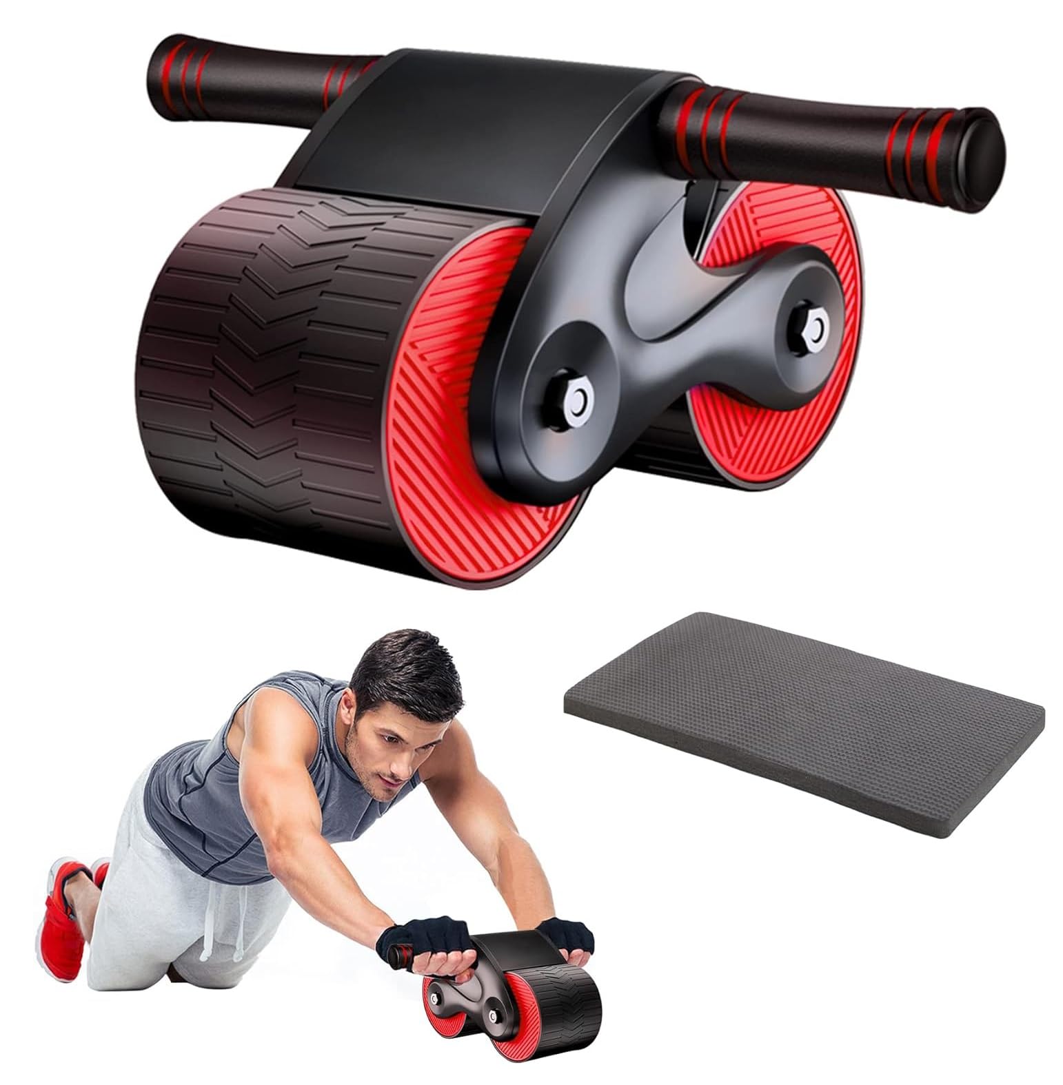Naitik Creation 2023 New Ab Roller Wheel Automatic Abdominal Exercise Equipment with Knee Mat & Phone Holder for Gym Core Workout Fitness Strength Training for Men Women, Assorted Color (AB Wheel Roller) (B0CL7KC2XN) Amazon Price History, Amazon Price Tracker