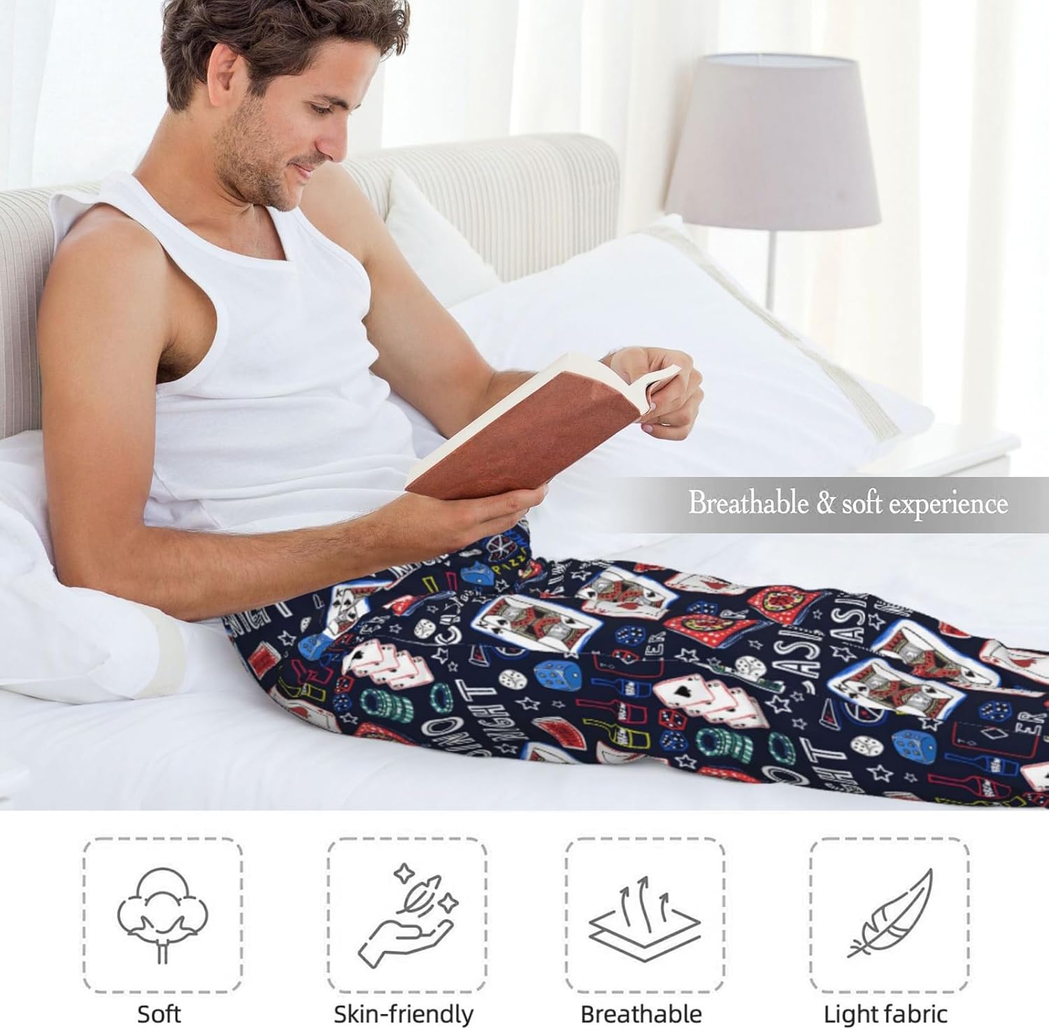 Pajama Pants For Men, Lounge Pants, Pjs Bottoms with Pockets Sleep Lounge Pants for Men Funny, Humorous - Image 6