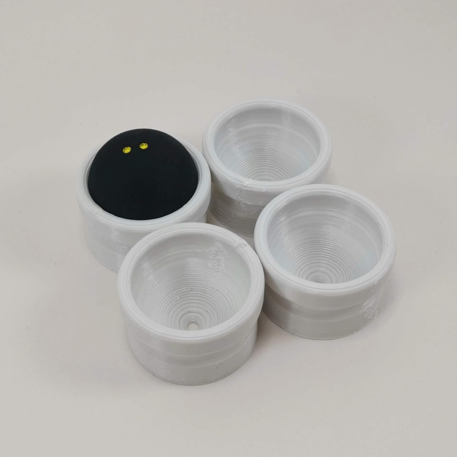 3D Cabin Dampener Feet Squash Ball Cup Attachment White 4