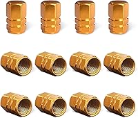 Vista 17 de Ziciner 8 PCS Tapas de Vástago de Válvula de Neumático de Coche, Cubiertas de Válvula de Rueda de Aleación de Aluminio con Anillo O de Goma, Juego