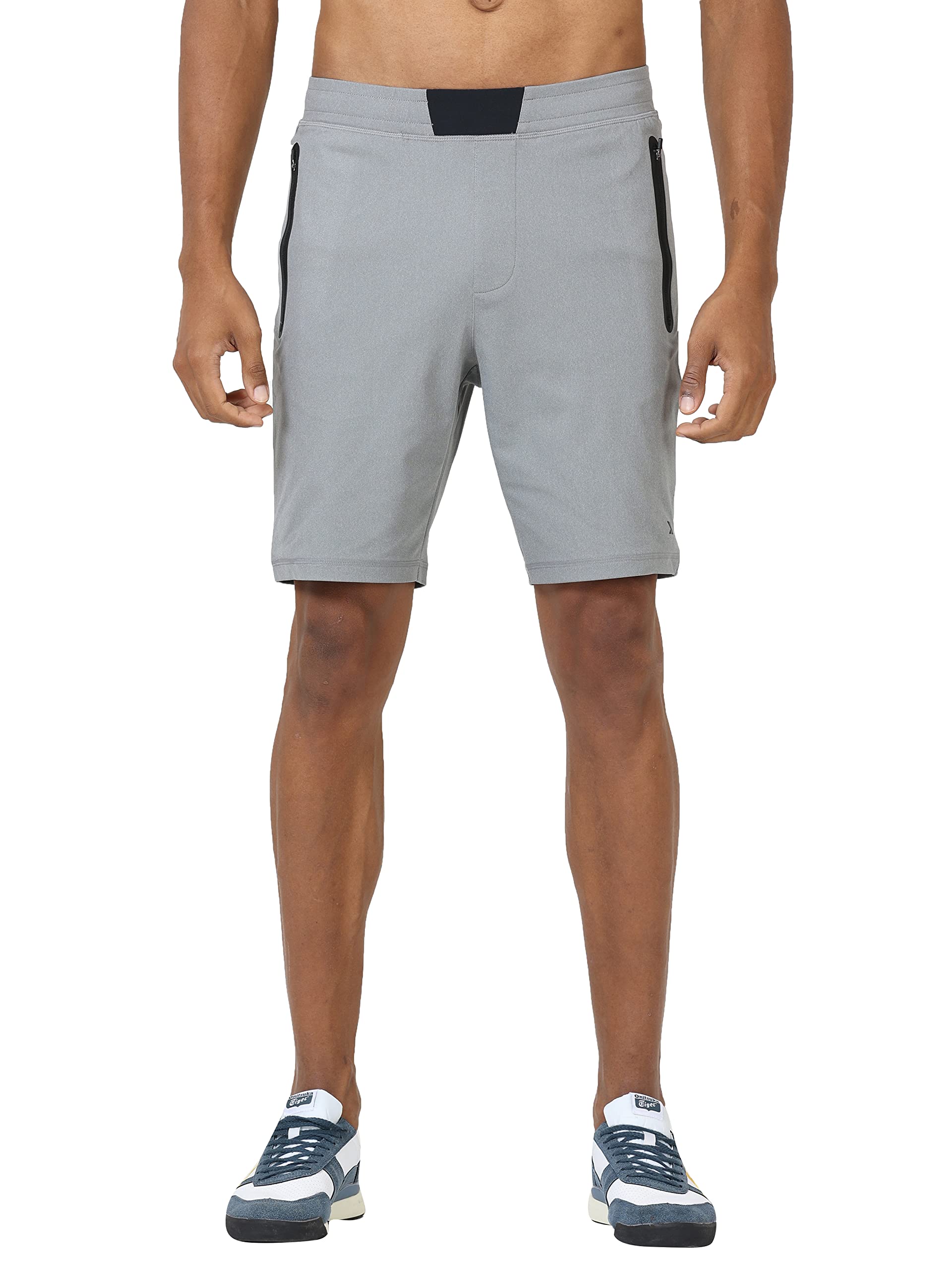 JOLGERMen's Wrinkle Free Training Shorts – Stay Cool, Comfortable, and Stylish with Breathable, Stretchable, Quick-Dry Sports Shorts Perfect for Gym, Running, Workouts with Zipper Pockets.
