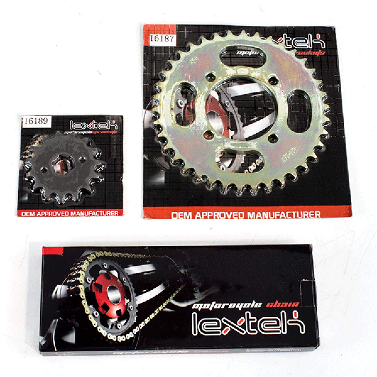 Chain/Sprocket Kit compatible with Lexmoto XTR 125 KS125-23/XTR S 125 KS125-24