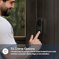 Vista 3 de Luna Doorbell Camera Wireless, AI Human/Package Detection, Instant Alerts, Night Vision, 2-Way Audio, Battery/Wired Powered, Cloud Storage, 2.4GHz