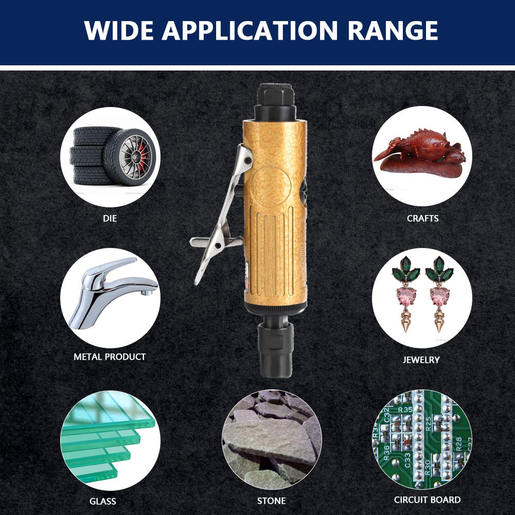 Codolo cilindrico in metallo Smerigliatrici pneumatiche Lucidatura ad incisione ad aria Matrice per smerigliatrice Utensile Mini trapano elettrico(KP-620 S)