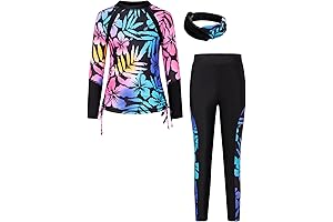 GRACE KARIN Girls Rash Guard Sets