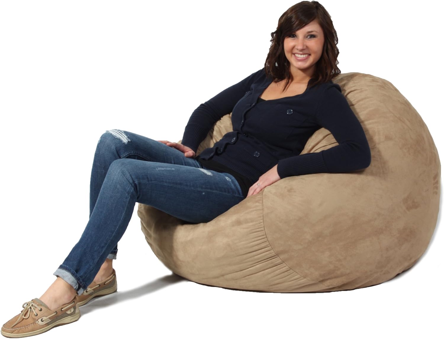 Big Joe Comfort Research 3Feet Diameter Fuf Chair Camel