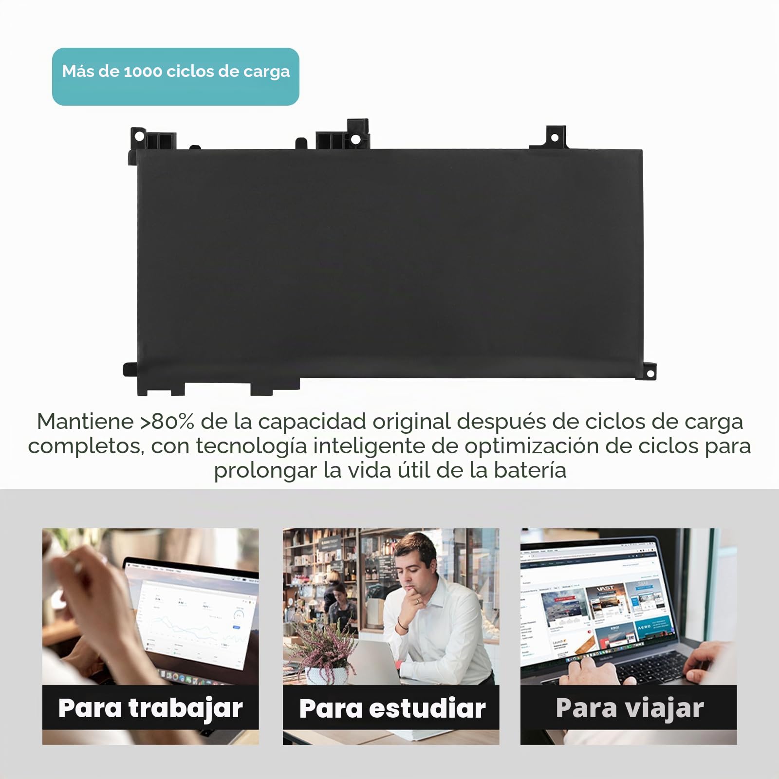 K KYUER TE03XL Batería para HP Omen 15-ax000 Pavilion 15-bc000 15-bc000ng bc003ng bc004ng bc005ng bc006ng bc009ng bc011ng 15-ax007ng ax003ng ax000nl ax005ng ax001ns ax008ns ax038nf ax009ng TPN-Q173