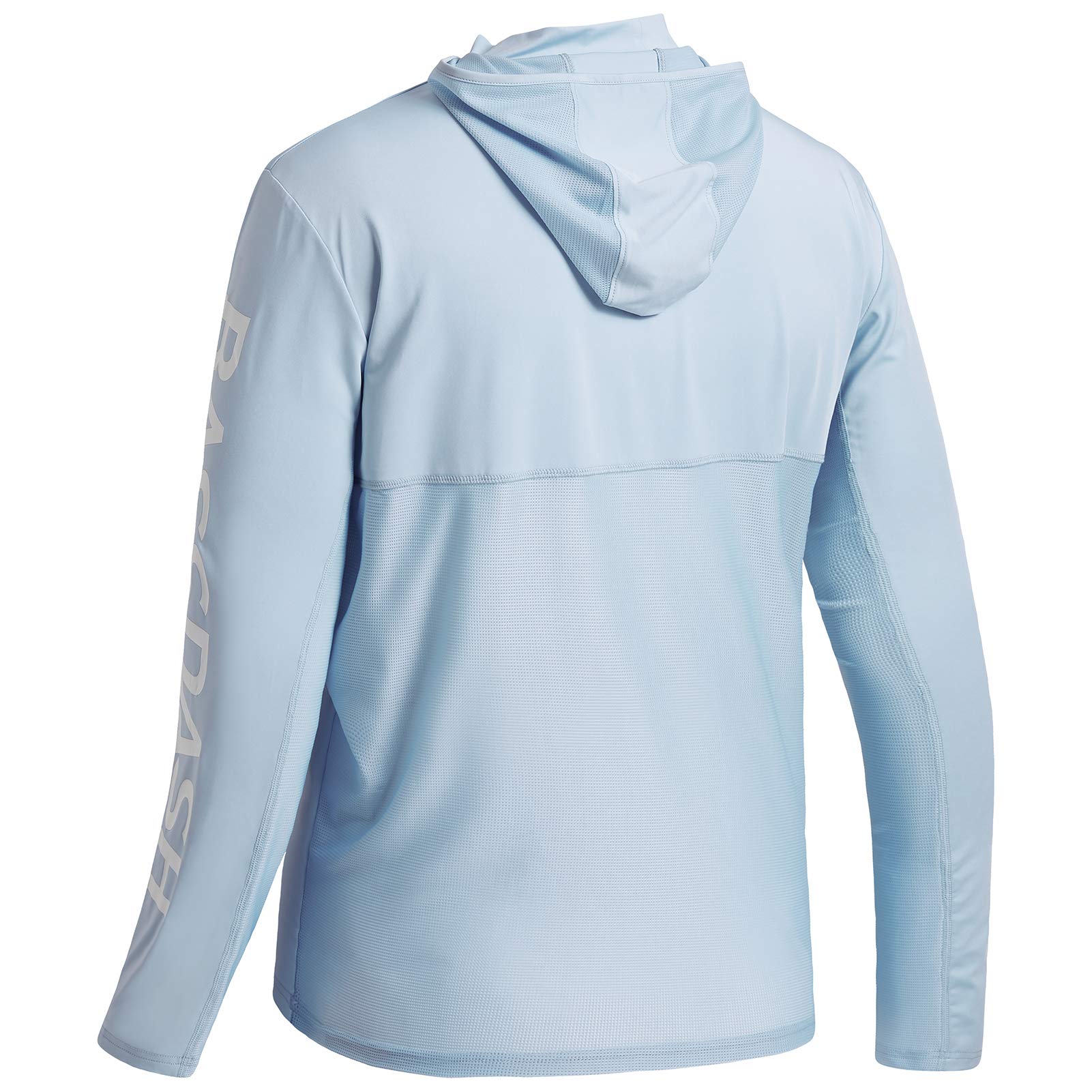 Bassdash UPF 50+ -T-Shirt da Pesca Rashguard Protezione Solare Felpa da Uomo con Cappuccio e Protezione dai Raggi UV