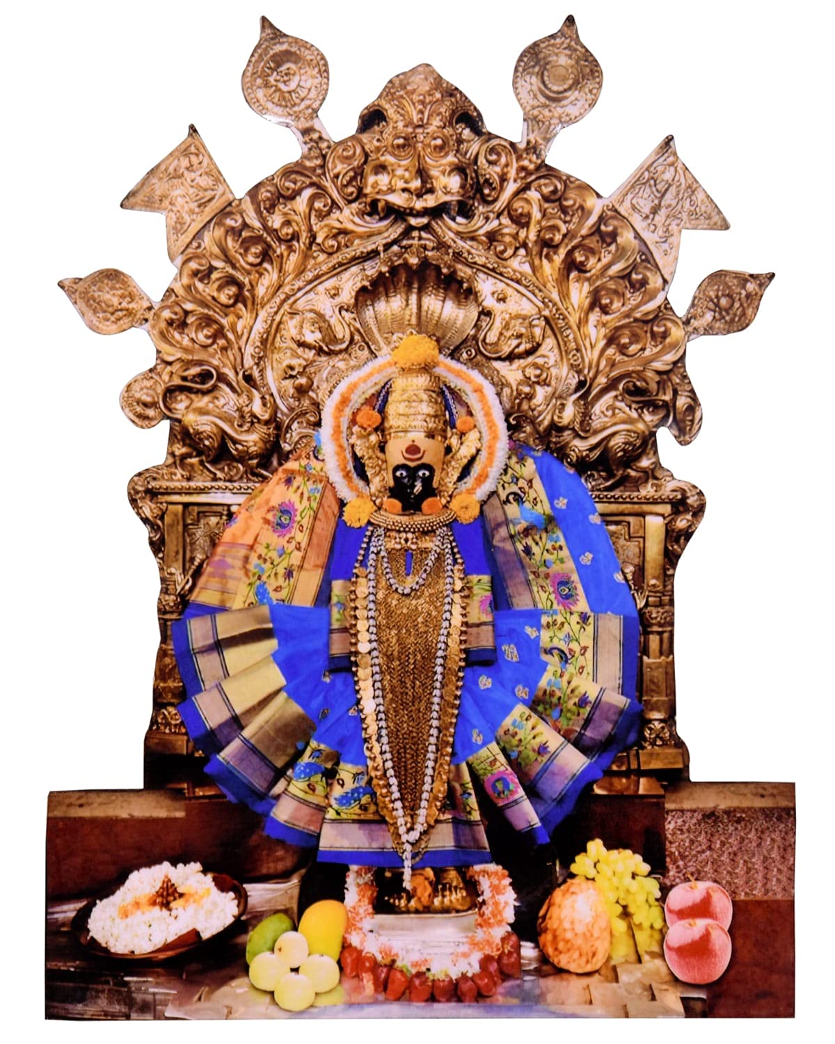 Buy Vils Goddess Shri Kolhapur Mahalakshmi Divine Holy Blessing Wood