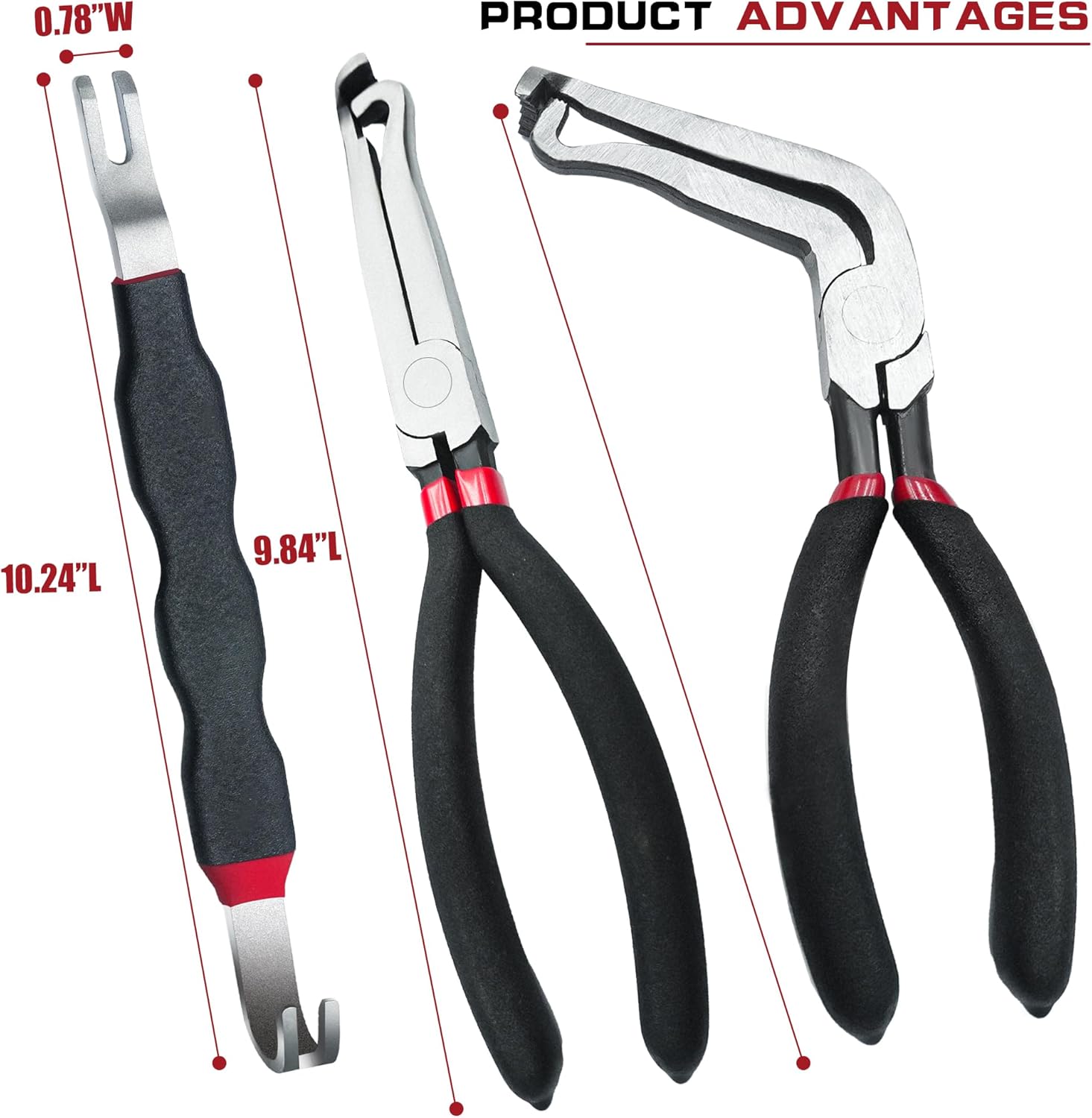 3Pcs 37960 Electrical Disconnect Pliers,37980 Electrical Connector Disconnect Pliers, 60 Degree and 13120 Electrical Connector Separator