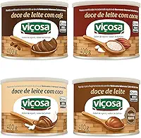 Kit Doce Leite Viçosa Tradicional Minas Gerais Cremoso Premiado O Melhor Do Brasil Artesanal Sobremesa (Kit4LatasPequenas)