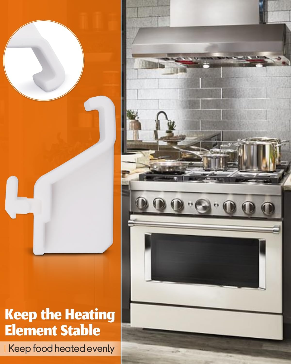 W10909479 Microwave Element Support Clip Bracket Replacement for Whirlpool KitchenAid JennAir etc, Replace W10288008 W10120233 461967753871 W10120232 W10120233