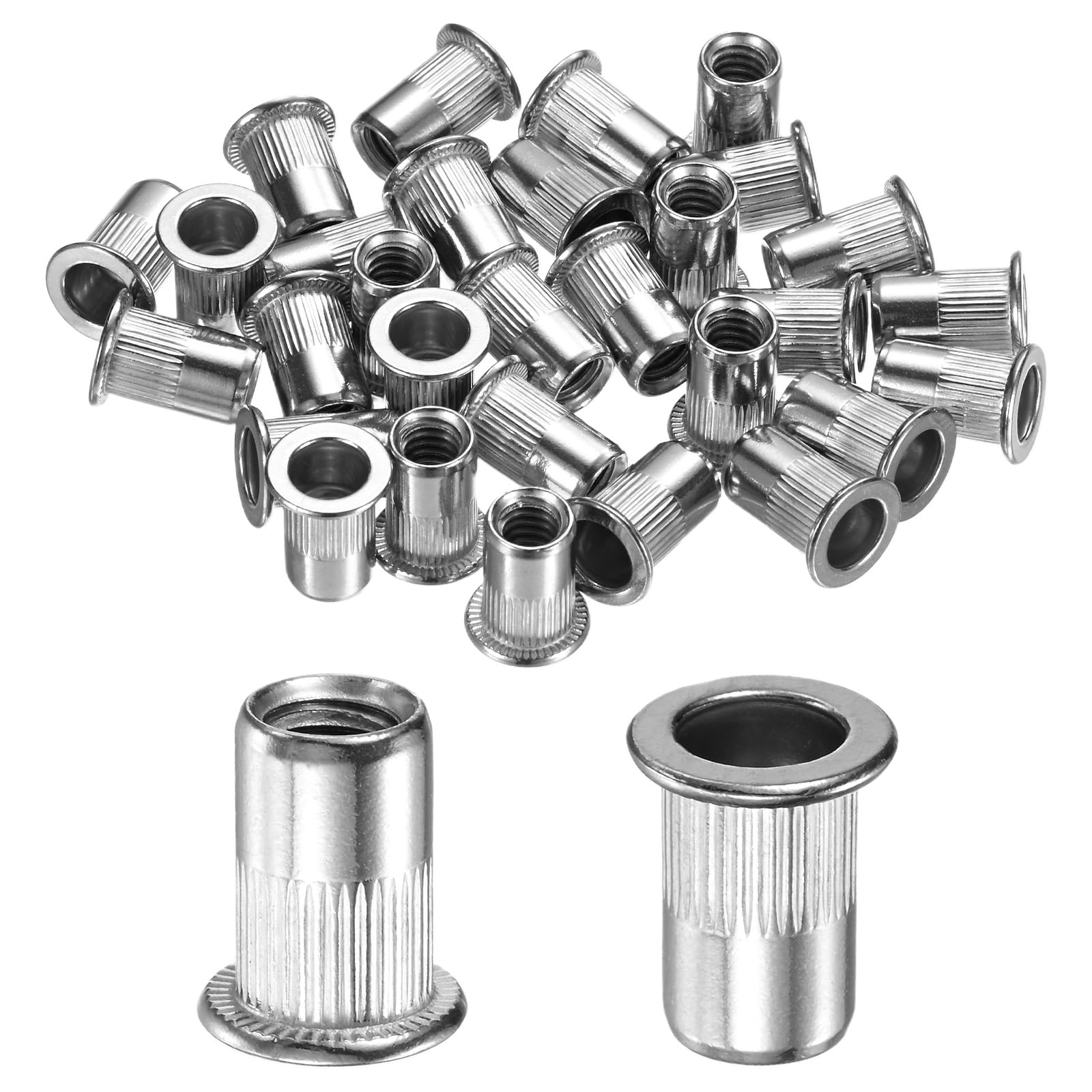 M METERXITY 30-Pack 1/4"-20 UNC Rivet Nuts