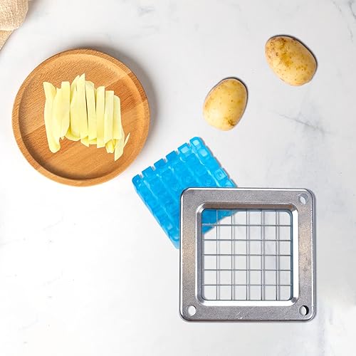 Miniatura 2 de Cortador de papas fritas de grado comercial y rebanador con 38 pulgadas, cortador de patatas resistentes de acero inoxidable, ideal para papas,
