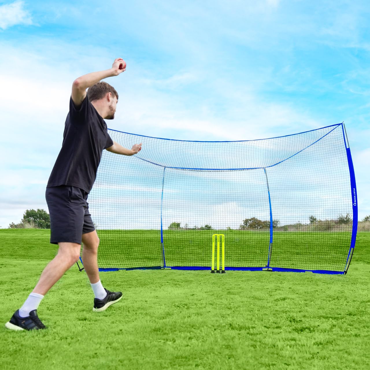 FORTRESS Proflex Baseball Backstop-Netz [5m x 2,7m] - Trainingsausrüstung