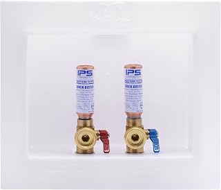 SharkBite 1/2 Inch x 3/4 Inch MHT Washing Machine Outlet Box and Water Hammer Arrestor, Push to Connect Brass Plumbing Fit...
