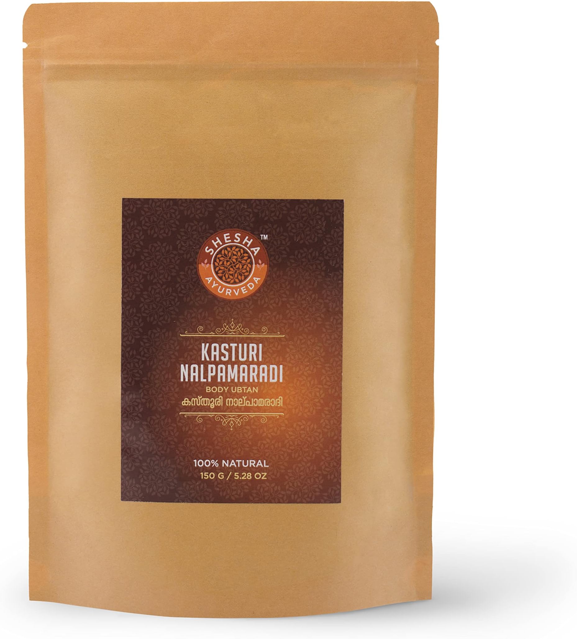 SHESHA AYURVEDA Kasturi Nalpamaradi Body Ubtan with Musk Turmeric for Bridal Glow and Tan Removal 150gm