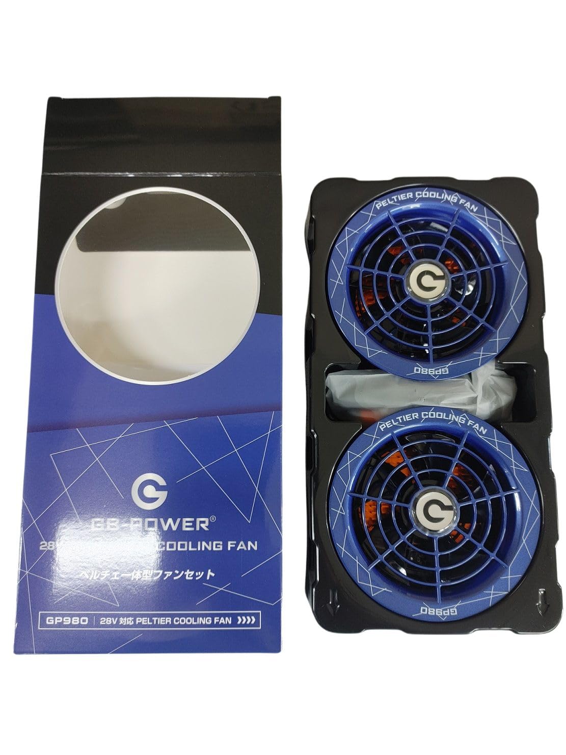 【新品】長信ジャパン 新型　ペルチェ 一体型 ファン ✖️1バッテリー セット✖️2 楽天市場】【即日発送】空調服用 大型冷却ペルチェファンセンチ