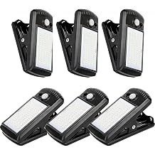 YJFWAL 6 Pack Solar Lights Outdoor 40 LED 3 Modes Clip on Lights Outdoor Solar Security Light Solar Motion Sensor Lights IP 65 Waterproof Solar Wall Lights for Backyard, Garage, Deck, Garden Fence