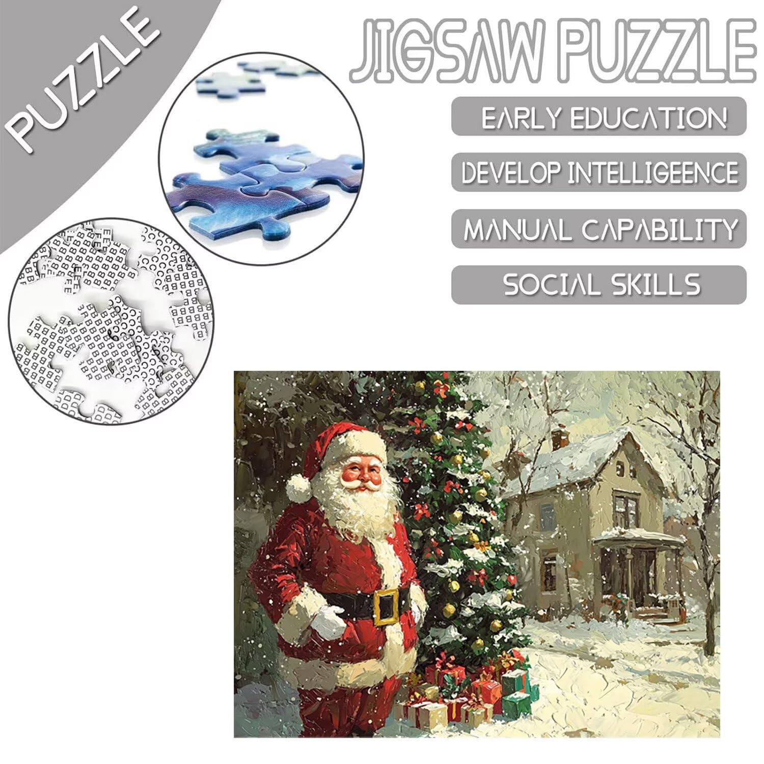 Puzzle Adulto 2000 Pezzi per Natale vecchio| Gioco familiare e attività di gruppo per adolescenti e | Regalo Compleanno Per Bambini Dai 14 Anni | Decorazione Casa e Idea Regalo per Relax o-771