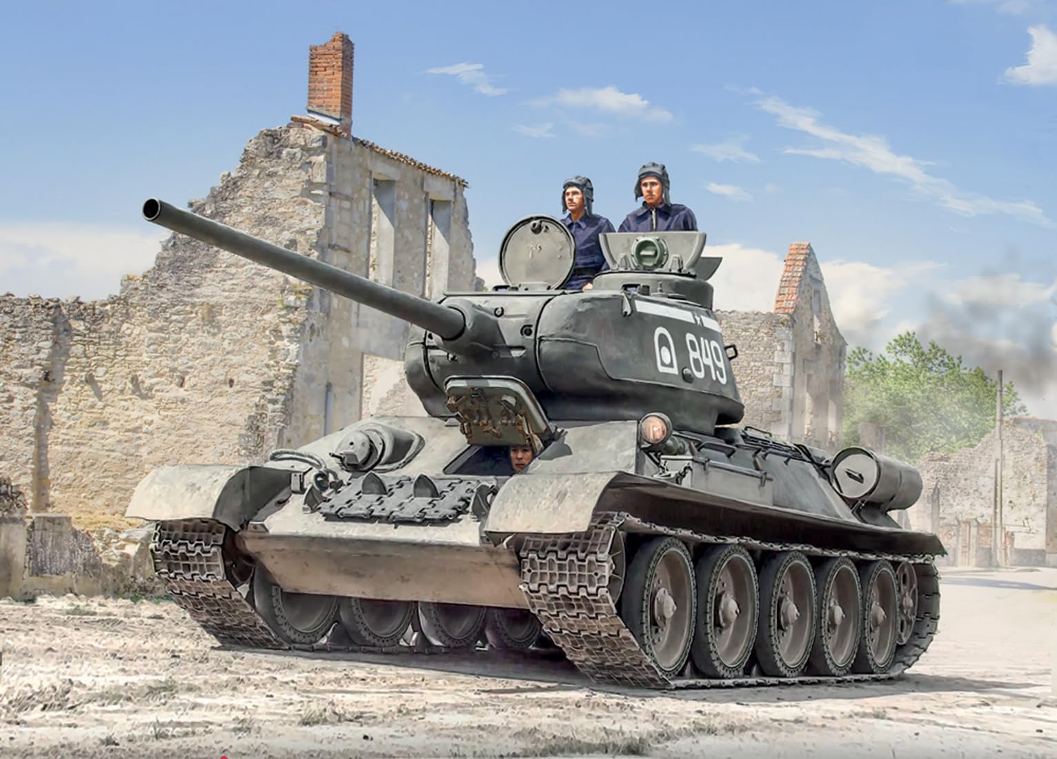 Italeri 6758 T34/85 Zavod 112, w skali 1:35, plastikowy model/model z tworzywa sztucznego do montażu