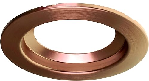 NICOR Lighting DCR4-TR-AC - Placas frontales LED Downlight, cobre envejecido