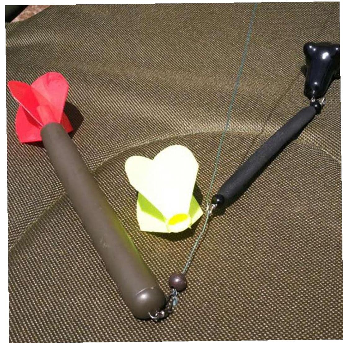 Kit Marqueur Flottant Carpe Avec 2 Poids - Flotteurs Pêche Bouée Verticale 21cm - Kit Complet