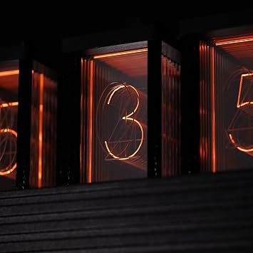 EleksMaker EleksTube R Gen2 Nixie Tube Clock Retro 6-Bit LED Digital Clock with WiFi Auto Sync, RGB Luminous Desktop Glow Tube, Vintage Desk Decor