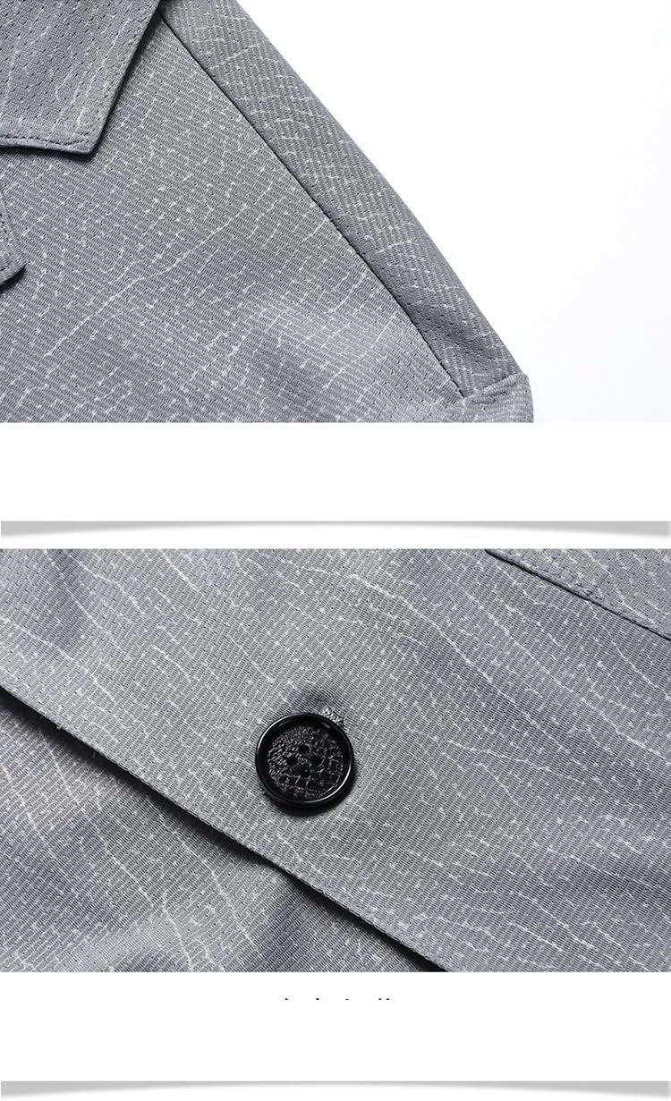 Hgvcfcv Thin Men Blazer Ice Silk Breathable Stretch Casual Suit Plus Size Suit Jacket Lightweight Blazers