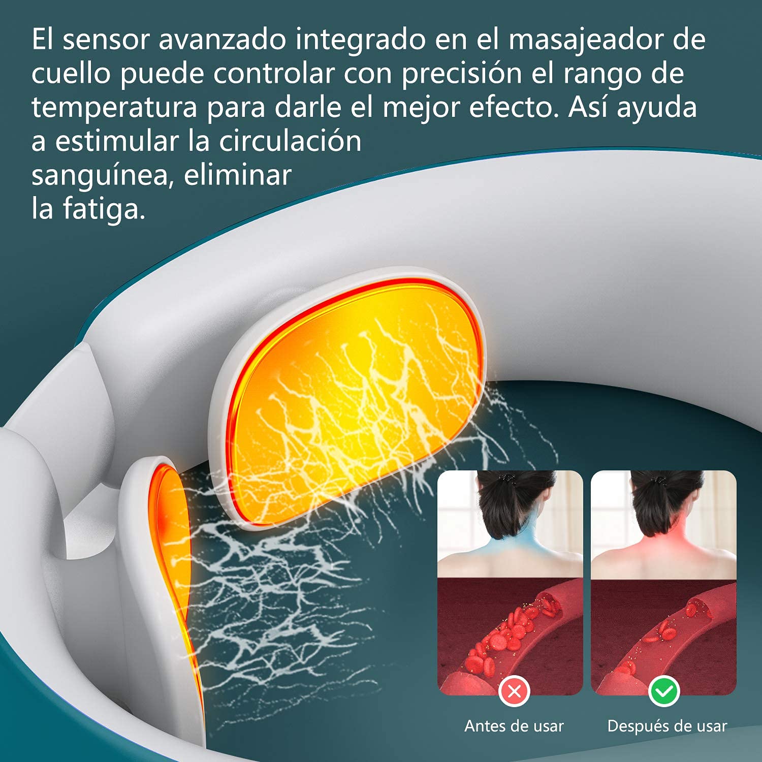 Masajeador Cervical profesional con mando a distancia, 6 modos y 18 niveles con función de calentamiento, para uso doméstico en oficina,Regalo de Festivo