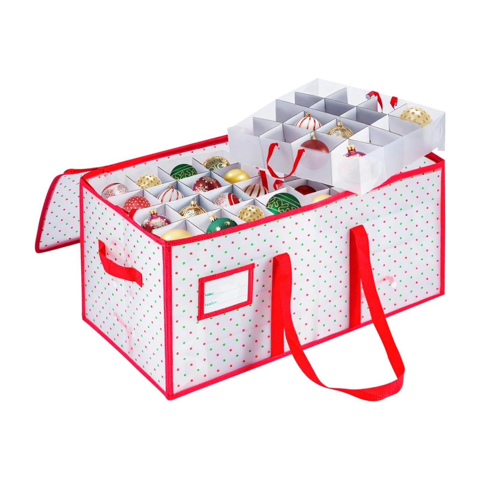 Weihnachtskugeln Aufbewahrungsbox 8-Stufige Aufbewahrung Für