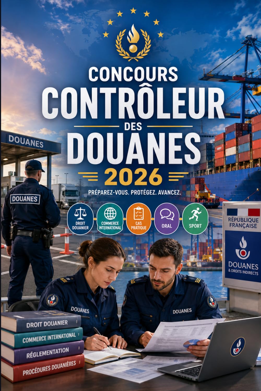 Concours Contrôleur des Douanes 2026: Douanes Catégorie B : préparation au concours, droit douanier, commerce international, cas pratique, épreuve orale, sport et méthodologie