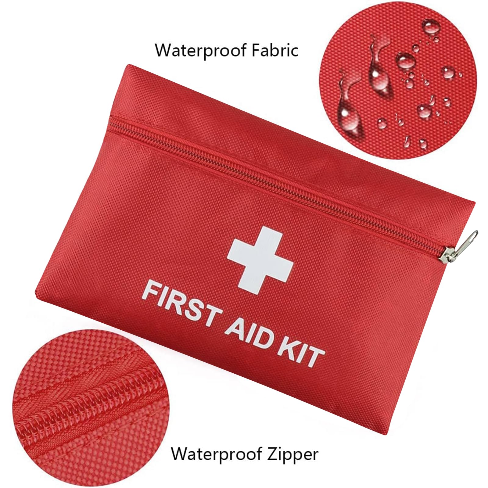 AOUTACC 12 Pack First Aid Kit Empty Bag, Travel Empty First Aid Kit Pouch Bag for Emergency at Home, Office, Car, Outdoors, Camping(Bag Only)