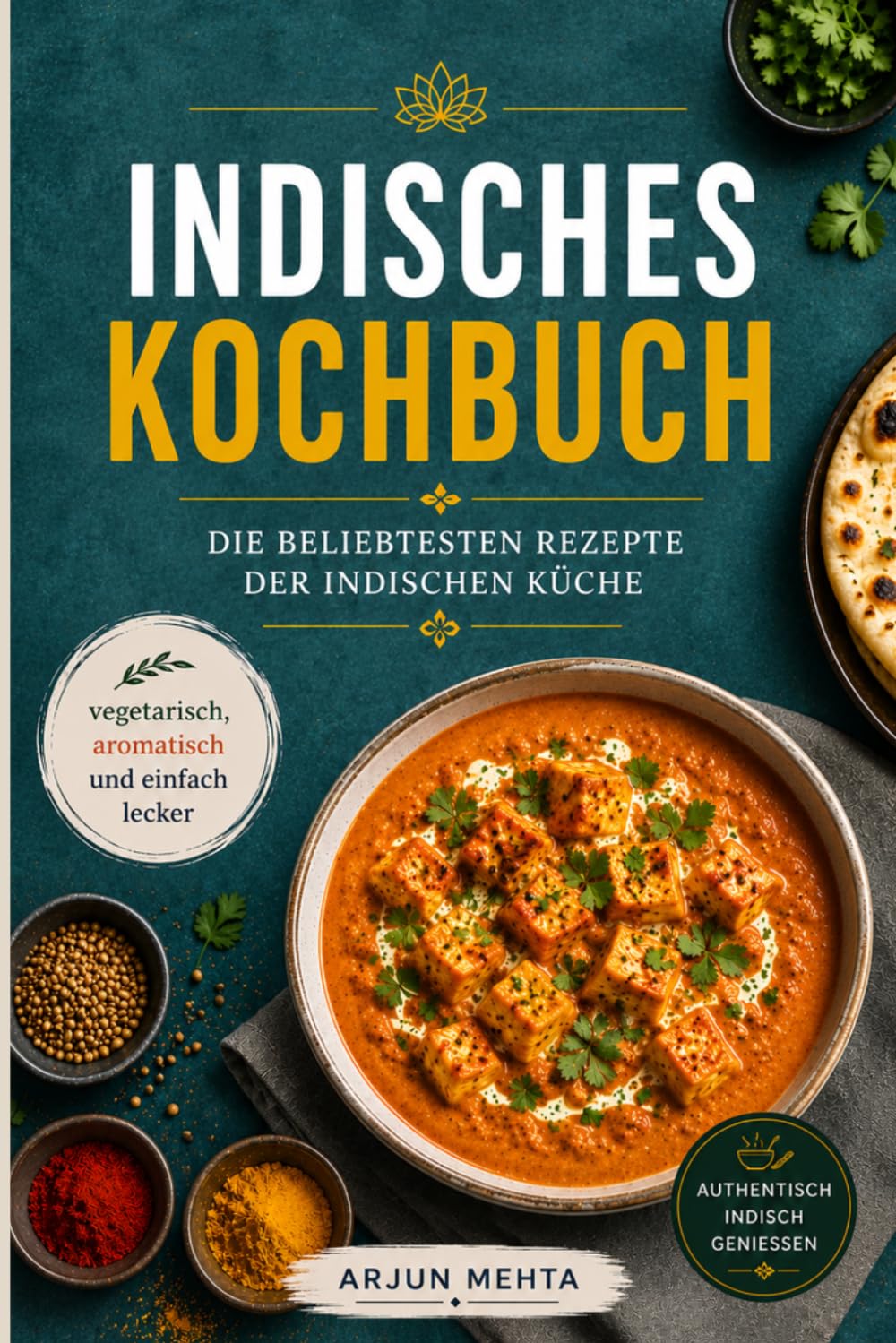 Indisches Kochbuch: Die beliebtesten Rezepte der indischen Küche – vegetarisch, aromatisch und einfach lecker