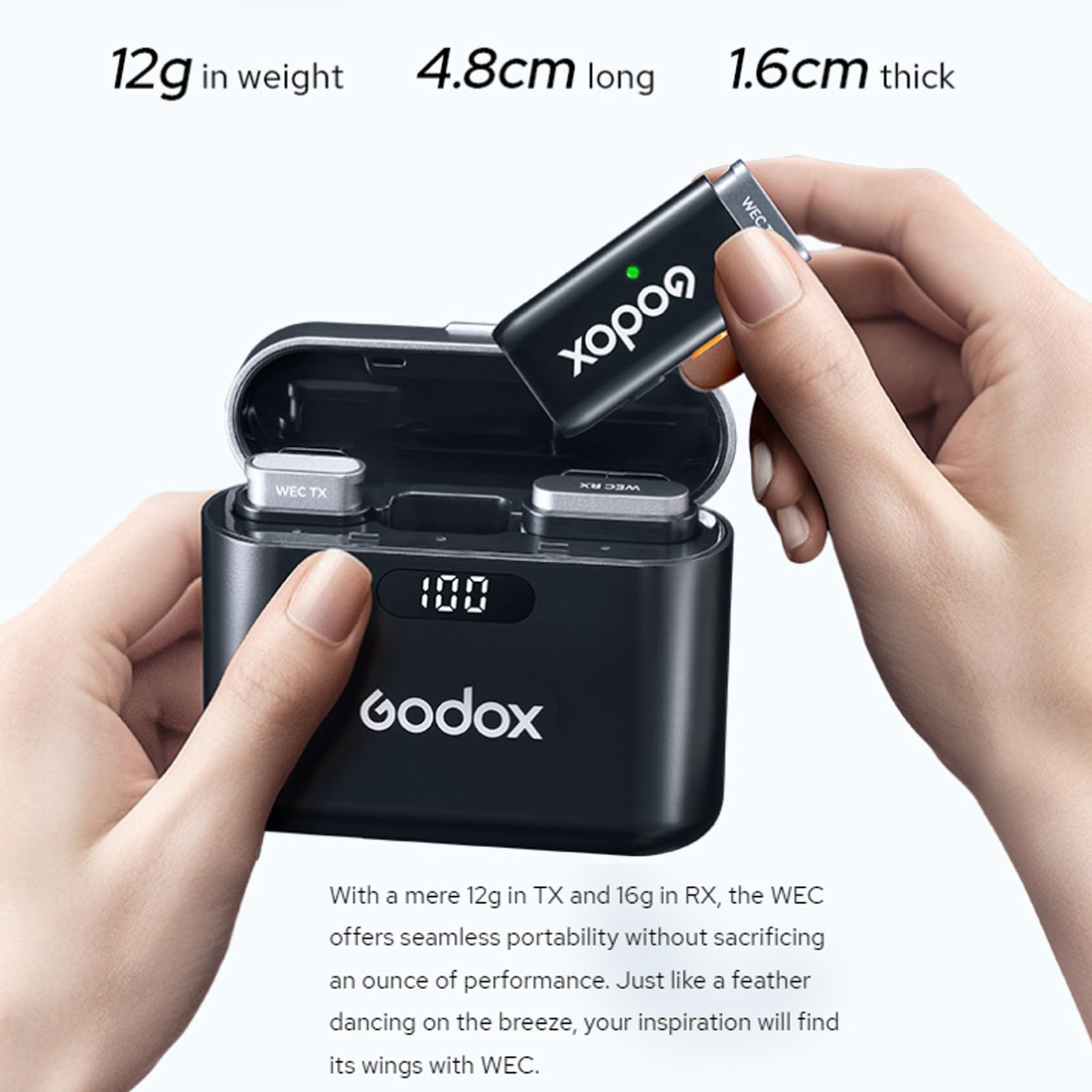 Amazon.com: Godox WEC Wireless Lavalier Microphone, 2.4G Lapel Mic